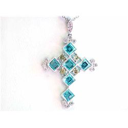 14k Gold Necklace with Cross Pendant