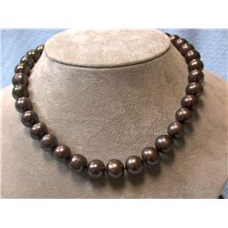 Pearl Necklace with Silver Clasp
