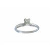 Image 1 : 14k White Gold Ring with Diamond Solitaire (0.41 ct)