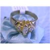 Image 2 : 14k Yellow Gold Ring with Diamonds