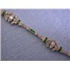 Image 1 : 18k White Gold Bracelet with Diamonds and Tsavorite