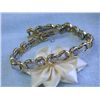 Image 5 : 14k Two Tone Gold Bracelet with Diamonds