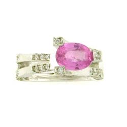 14k Diamond and Sapphire Ring