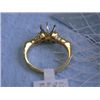 Image 4 : 14ky Gold Ring with Diamonds 0.32 ct (Semi-Mount)