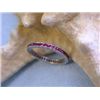 Image 3 : Eternity Ring with Ruby