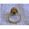 Image 5 : 14k Yellow Gold Diamond Ring with Sapphire