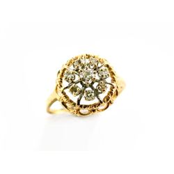 14k Yellow Gold Diamond Ring