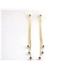 Image 3 : 14k Tri-color Gold Dangling Earrings