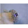 Image 1 : 14k Gold Diamond Ring with Tanzanite