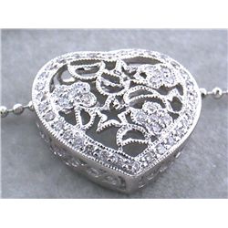 14k Gold Necklace with Diamonds