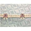 Image 1 : 14k Gold Bracelet with Diamonds and Sapphires