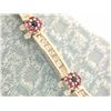 Image 2 : 14k Gold Bracelet with Diamonds and Sapphires