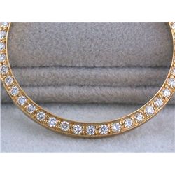 18k Gold Diamond Men's Bezel for DATED Rolex (1.0 ct)