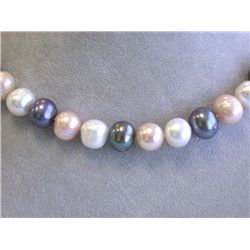 Pearl Necklace with 14k Yellow Gold Clasp