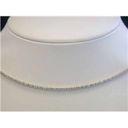 18k White Gold Diamond Tennis Necklace