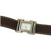 Image 3 : Rectangular Leather Strap Watch by Ecclissi