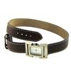 Image 5 : Rectangular Leather Strap Watch by Ecclissi