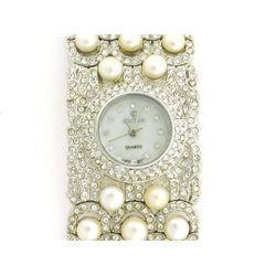 Croton Watch with crystal and pearl bracelet CN207280