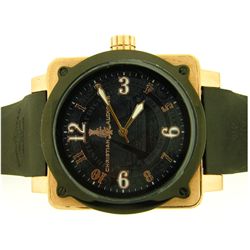 Christian Audigier Unisex FOR-217 Fortress Black Dollar Ion-Plating Black Watch