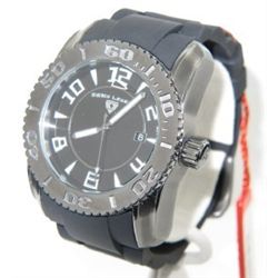 Swiss Legend Stainless Steel Rubber Strap Watch