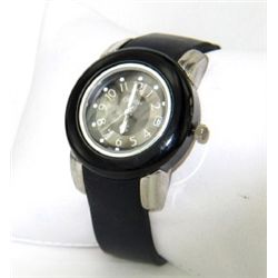 Croton Stainless Steel Rubber Strap Watch