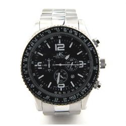 Adee Kaye Stainless Steel Chronograph Mens Watch