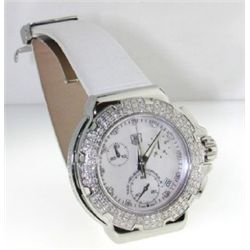 Tag Heuer Stainless Steel, Diamond Strap Watch