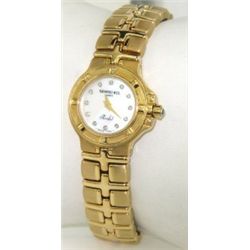 Raymond Weil 18K Yellow Gold Diamond Watch