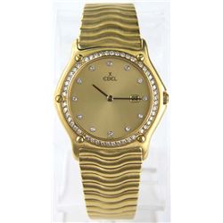 Ebel 18K Yellow Gold Diamond Wrist Watch