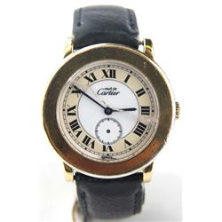 Cartier leather watch