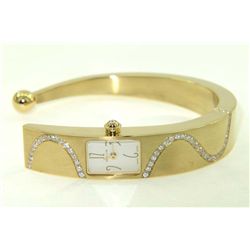 Milus 18K Yellow Gold Diamond Bangle Watch