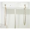 Image 1 : 18K Yellow Gold Diamond Hoop Earrings