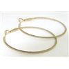Image 2 : 18K Yellow Gold Diamond Hoop Earrings