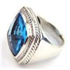 Image 3 : David Yurman Silver Blue Topaz Diamond Ring
