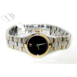 Movado Stainless Steel & Gold Plated Watch
