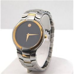 Movado Stainless Steel & Gold Plated Watch