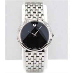 Movado Stainless Steel Quartz Watch.