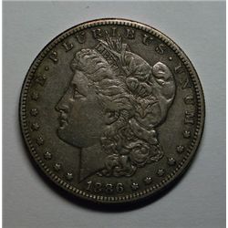 1886-S MORGAN DOLLAR XF+