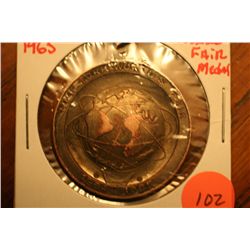 1964-1965 new york worlds fair medal