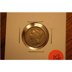1867 3 cent nickel