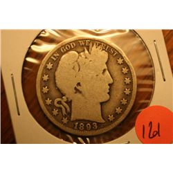 1893 barber half dollar