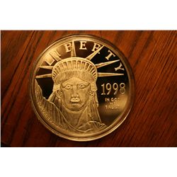 4 oz silver 1998 giant quarter pound eagle