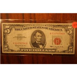 1963 $5 red seal