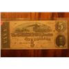 Image 1 : 1864 $5 confederate note