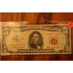 1963 $5 red seal
