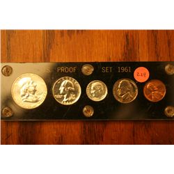 1961 proo set in capital holder