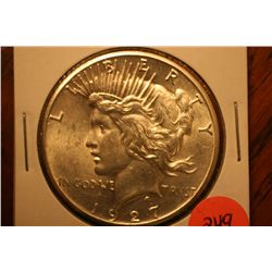 1927 peace dollar au
