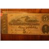 Image 1 : 1864 $5 confederate note