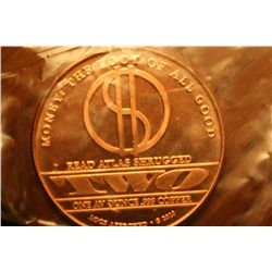 one ounce copper round
