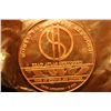 Image 1 : one ounce copper round